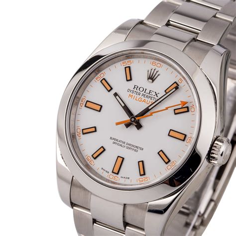 rolex milgaus white|bobs rolex milgauss.